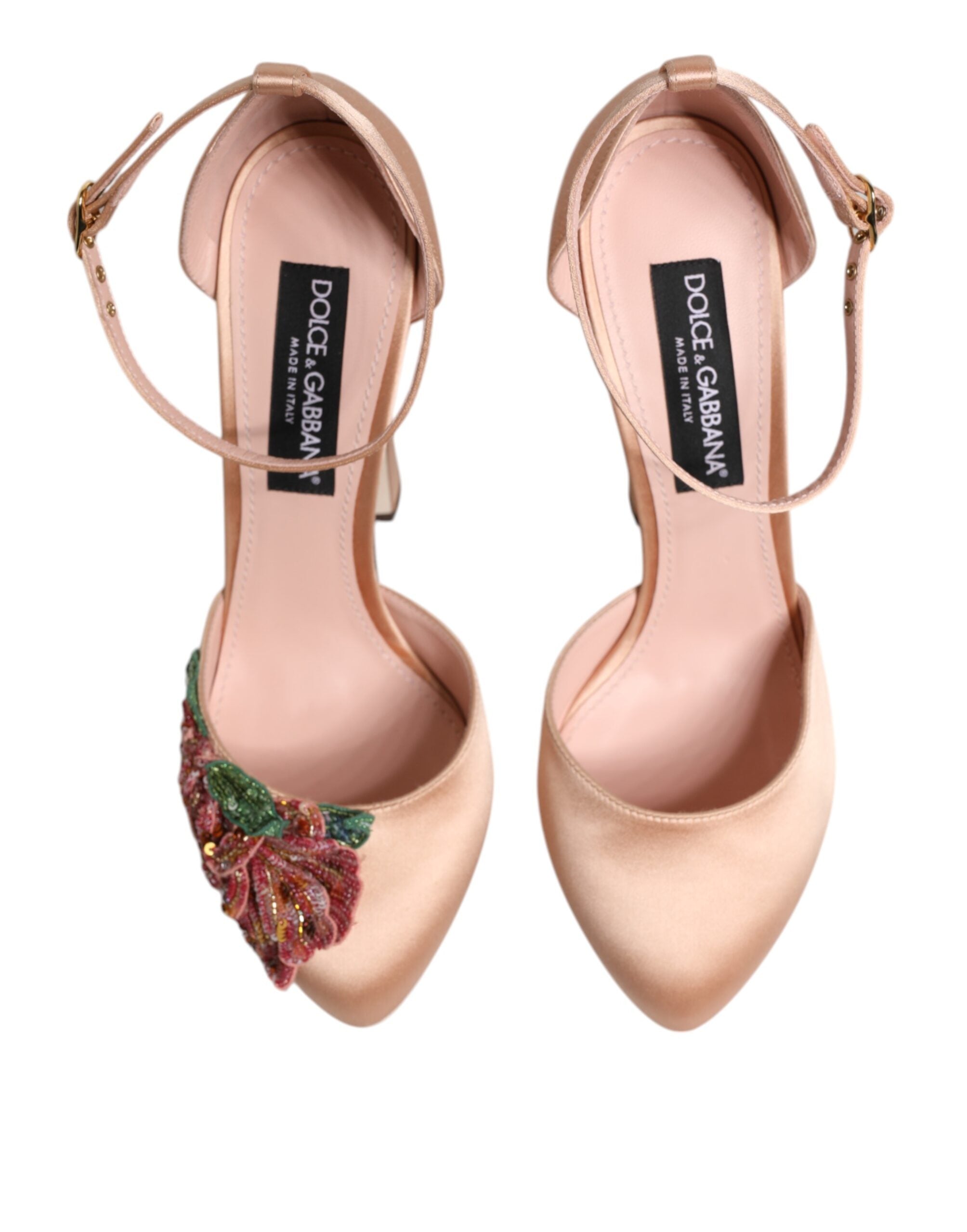 Pink Block Heels Ankle Strap Sandals Shoes - ventzia