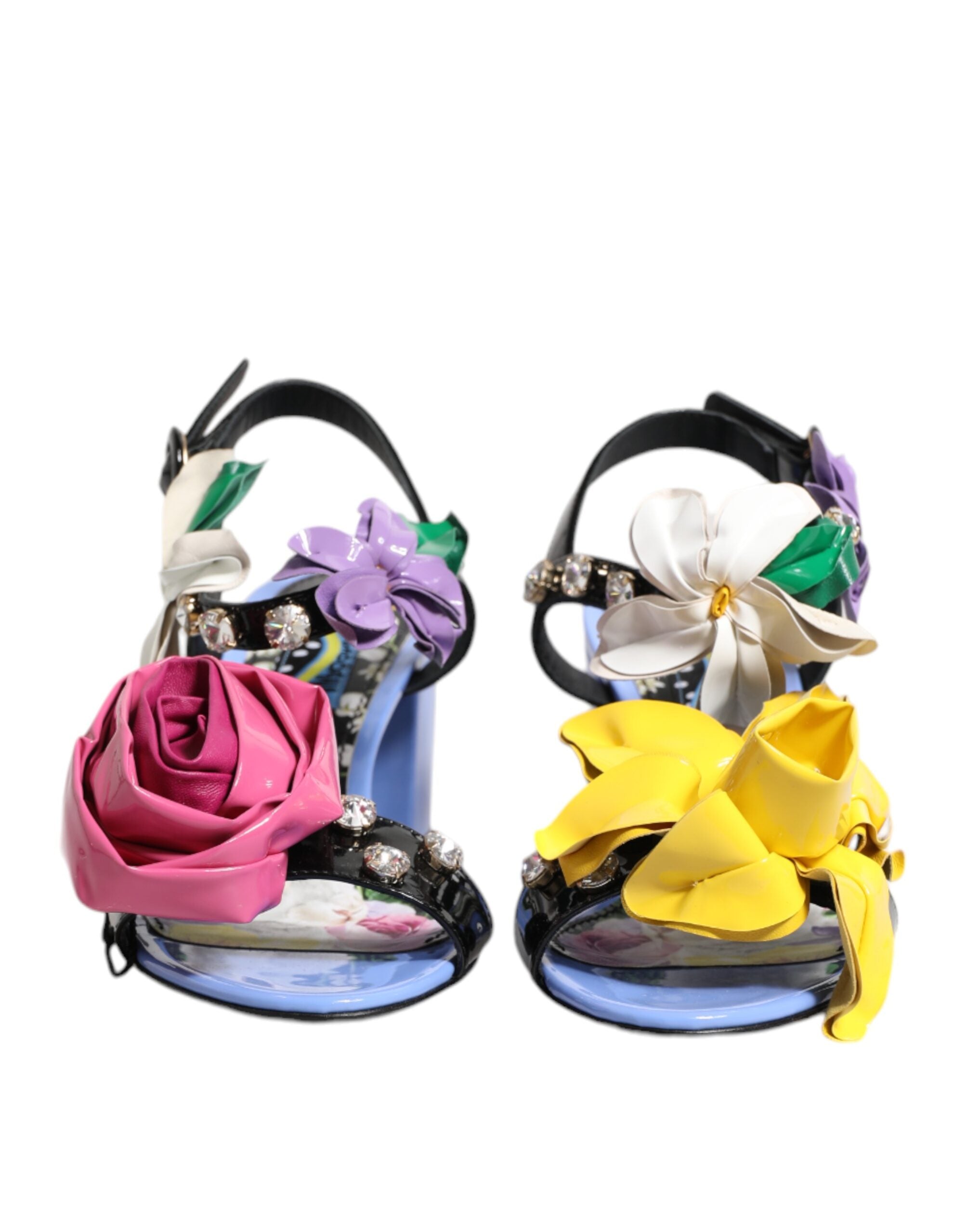 Multicolor Floral Crystal KEIRA Sandals Shoes - ventzia
