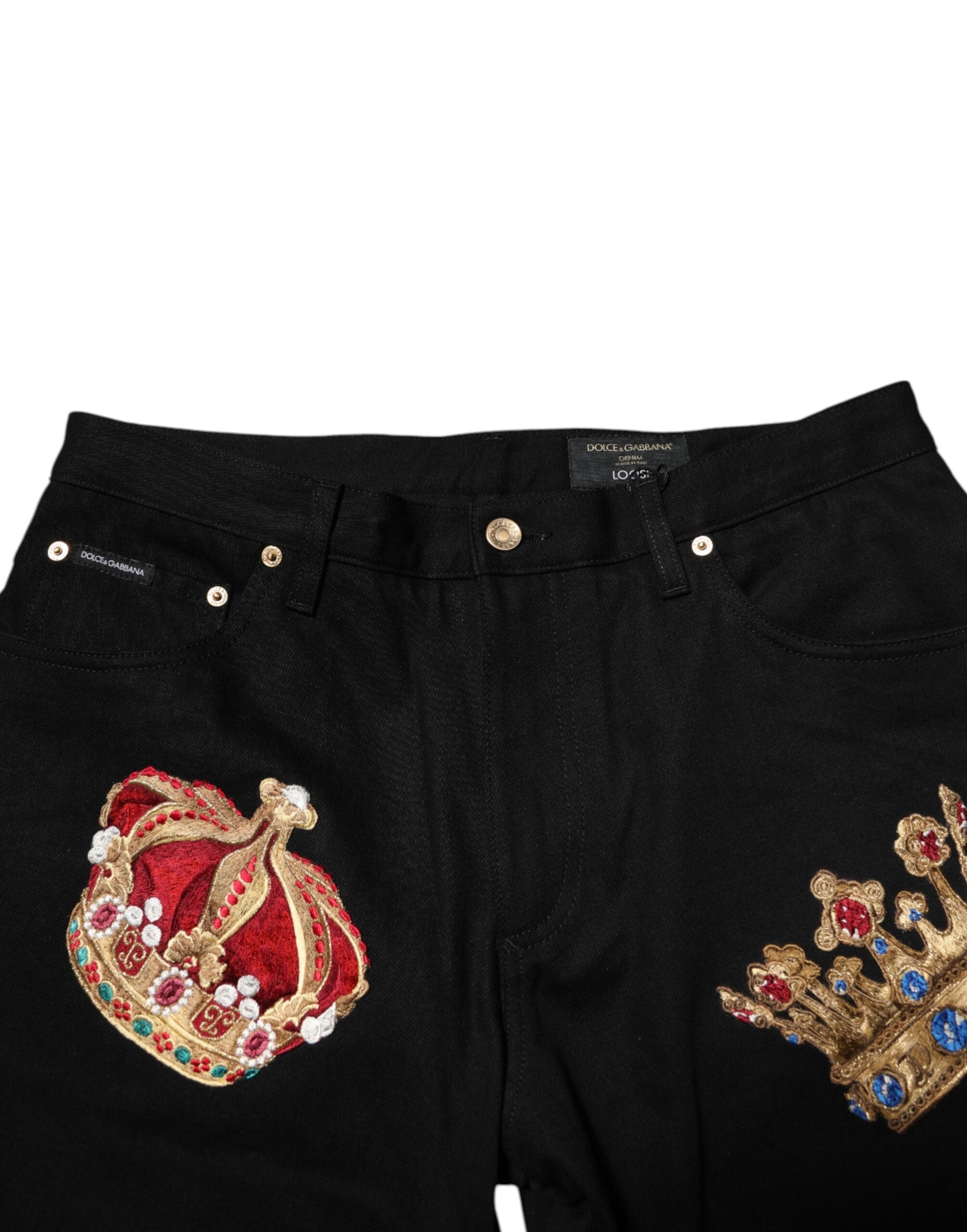 Black Baroque Royal Men Dress Trouser Pants - ventzia
