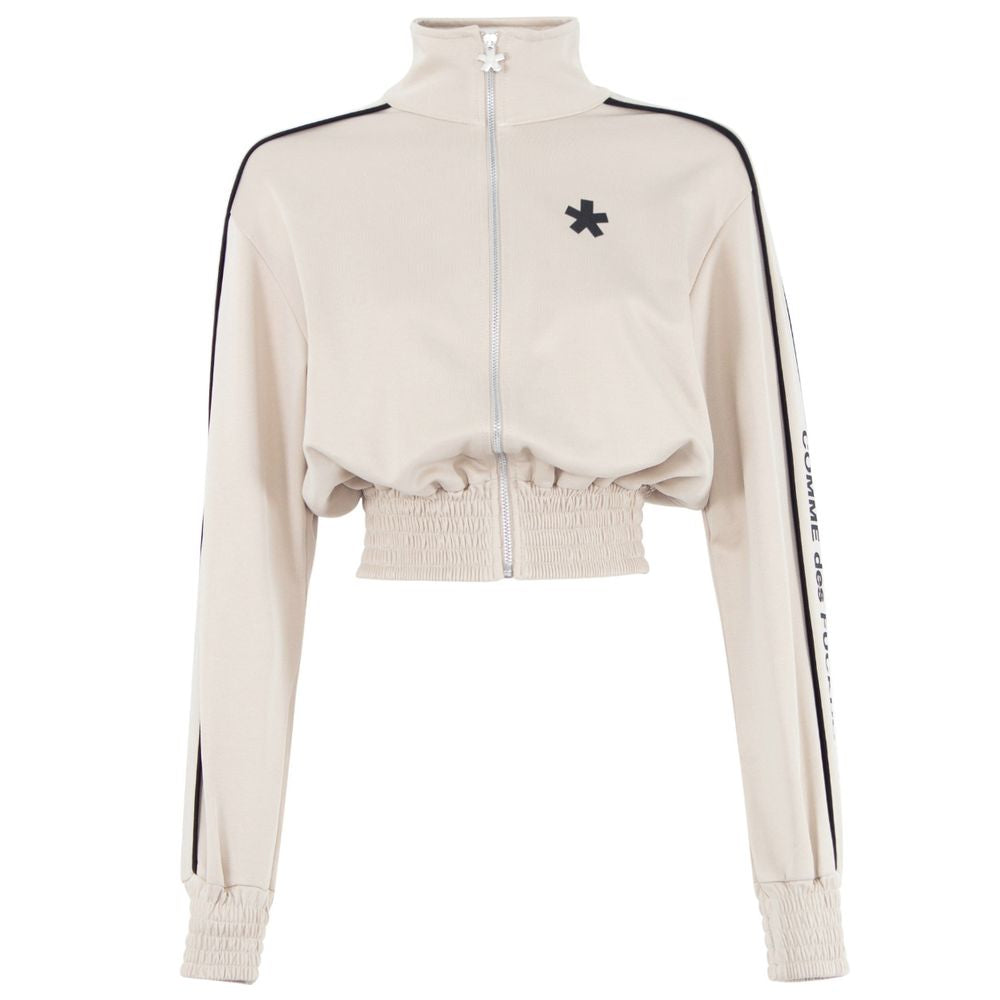 Beige Cotton Sweater - ventzia