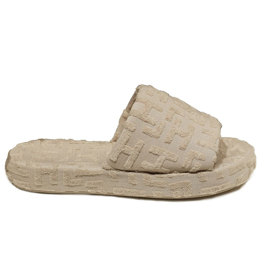 Beige Cotton Sandal - ventzia