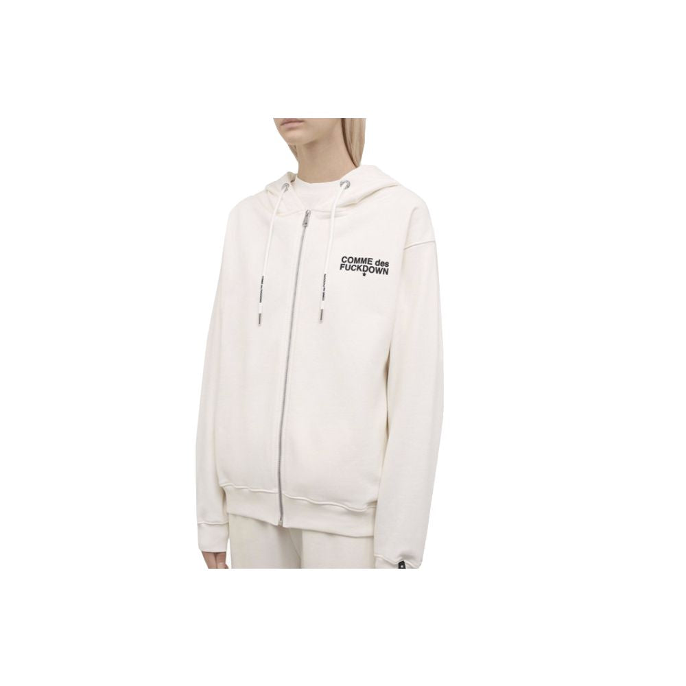 White Cotton Sweater - ventzia