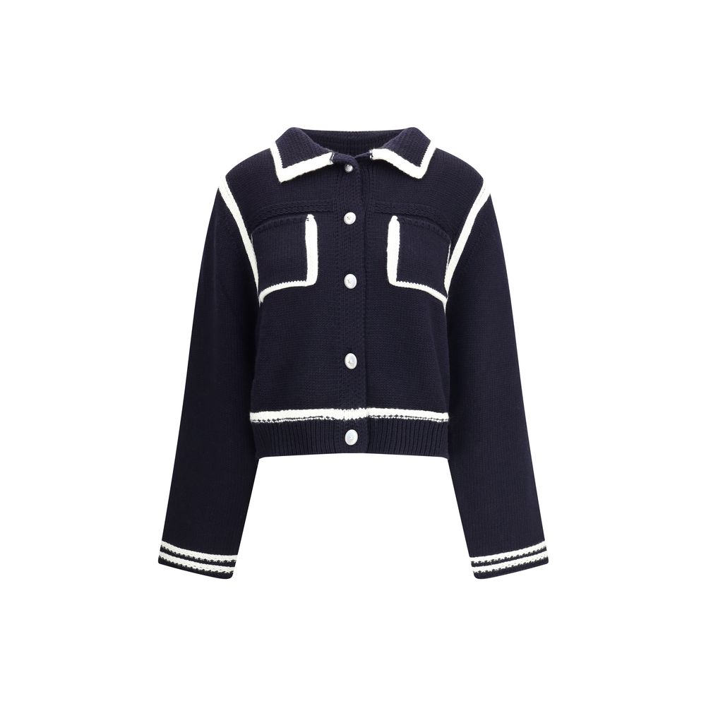 Cardigan with contrasting profiles - ventzia