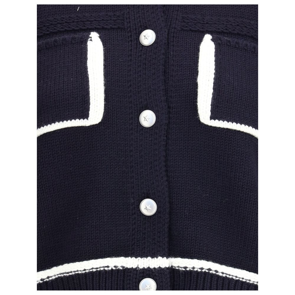 Cardigan with contrasting profiles - ventzia