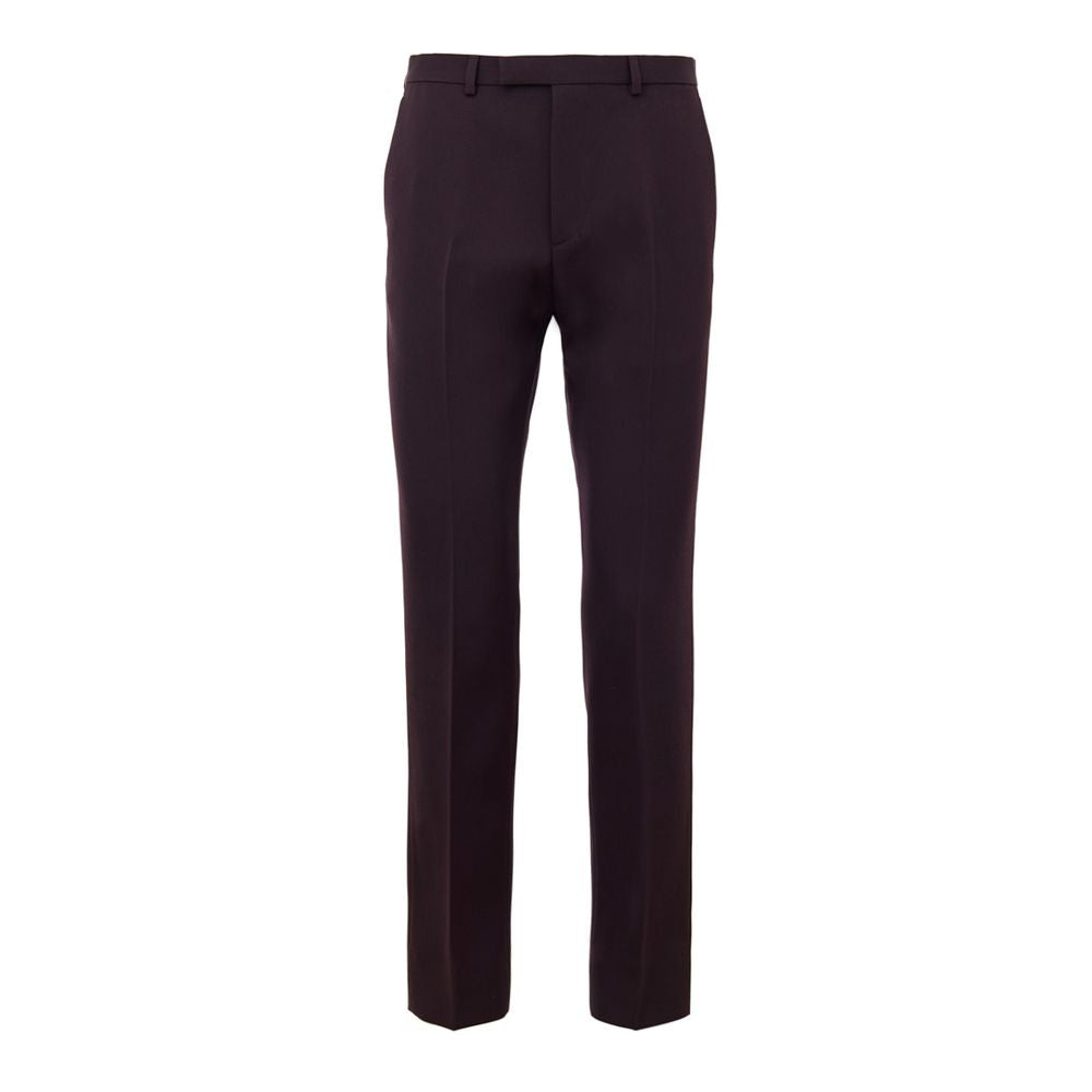 Bordeaux Wool Jeans Denim - ventzia