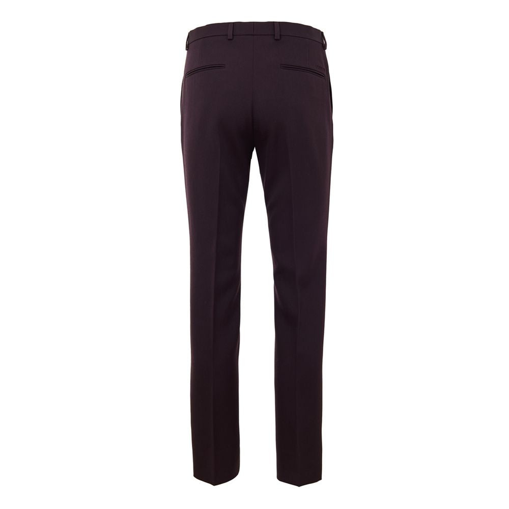 Bordeaux Wool Jeans Denim - ventzia