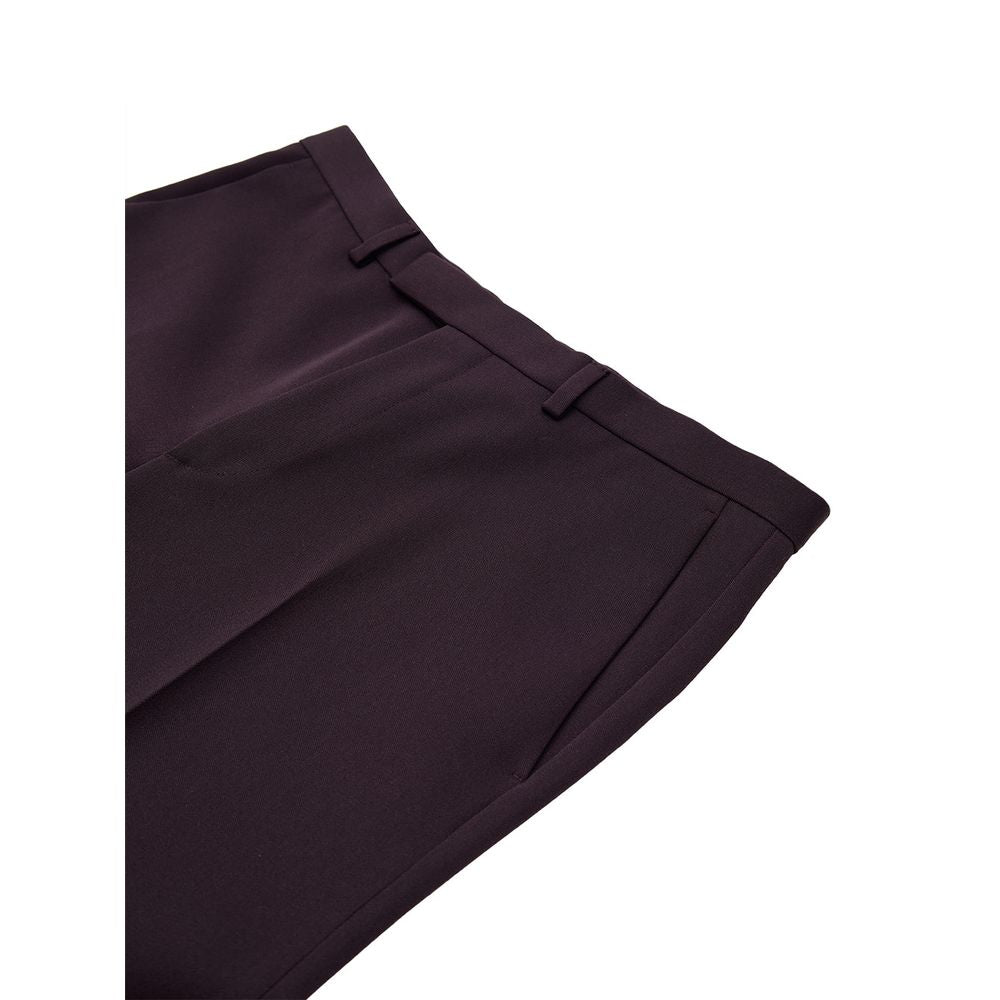 Bordeaux Wool Jeans Denim - ventzia