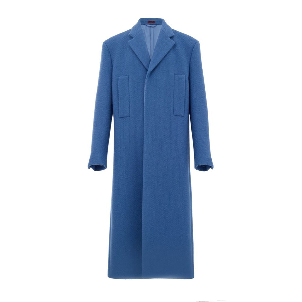 Blue Wool Coat - ventzia