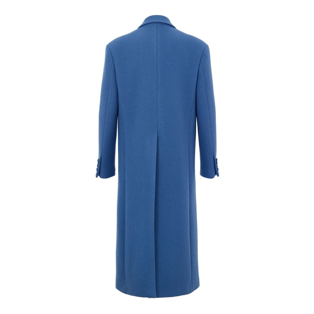 Blue Wool Coat - ventzia