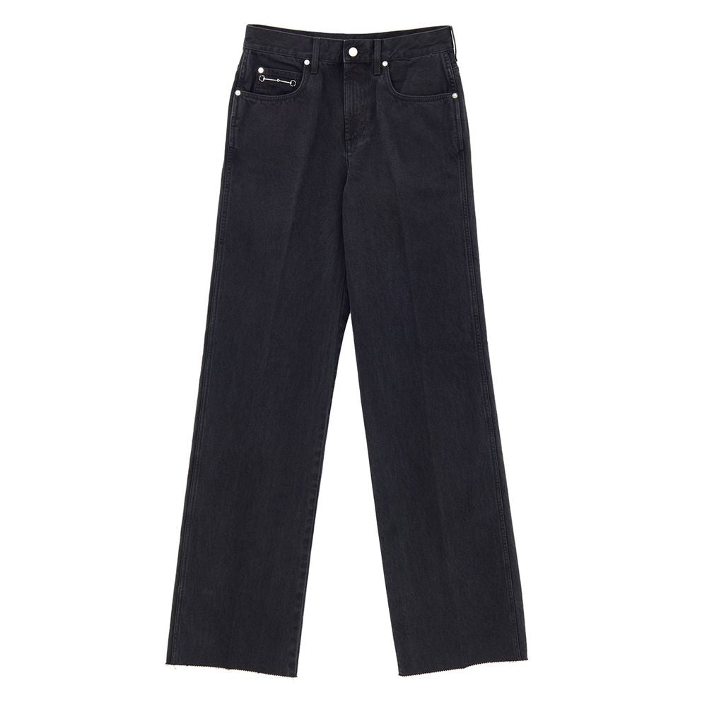 Black Cotton Jeans Denim - ventzia