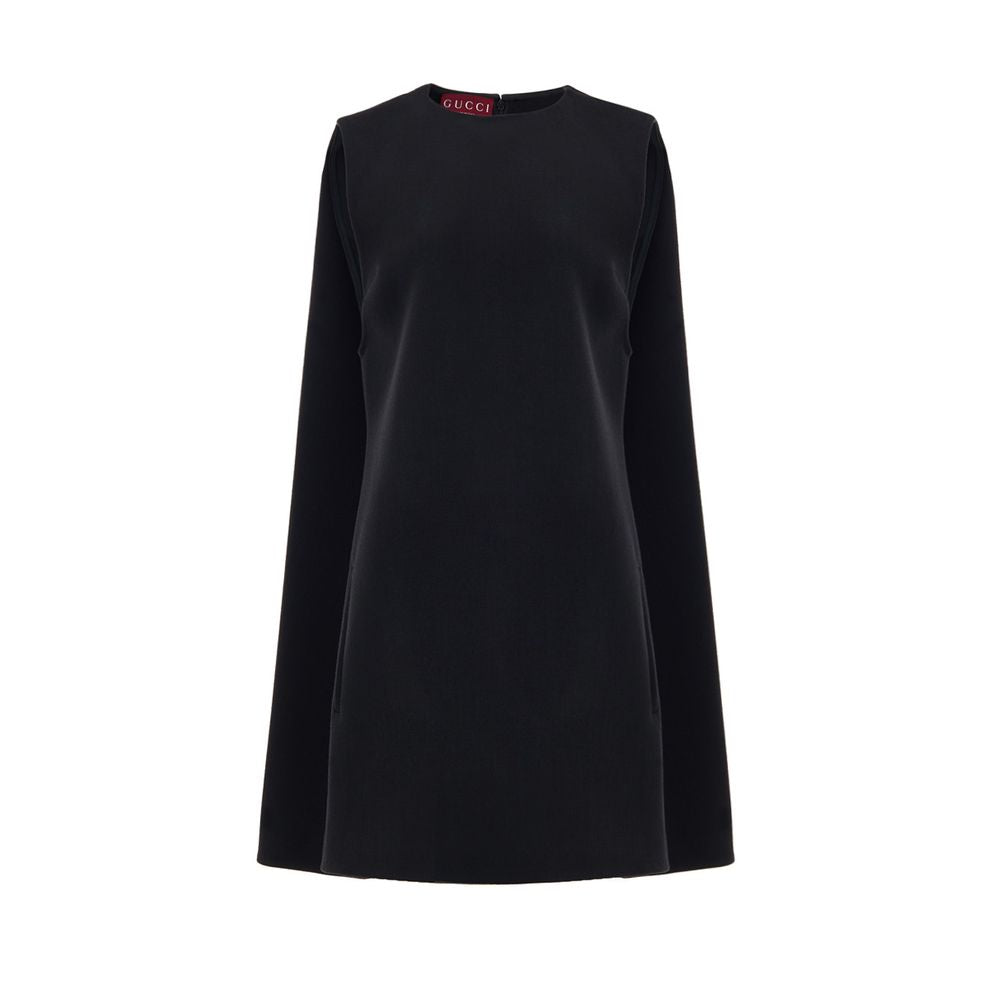 Black Wool Dress - ventzia