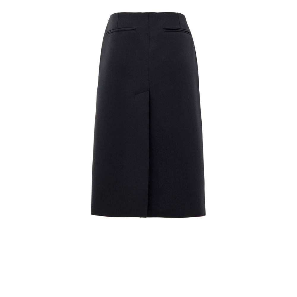Black Wool Skirt - ventzia