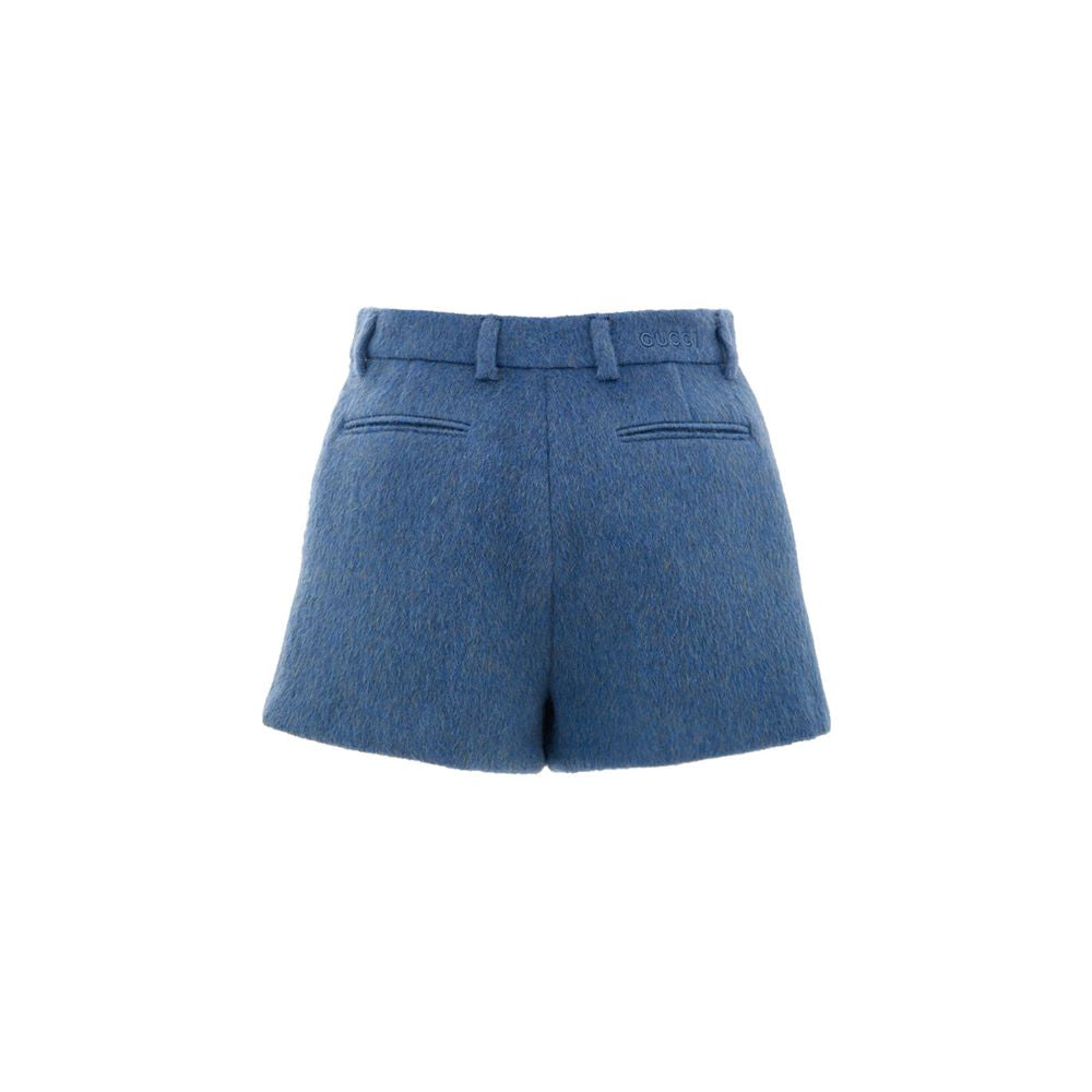 Blue Wool Short - ventzia