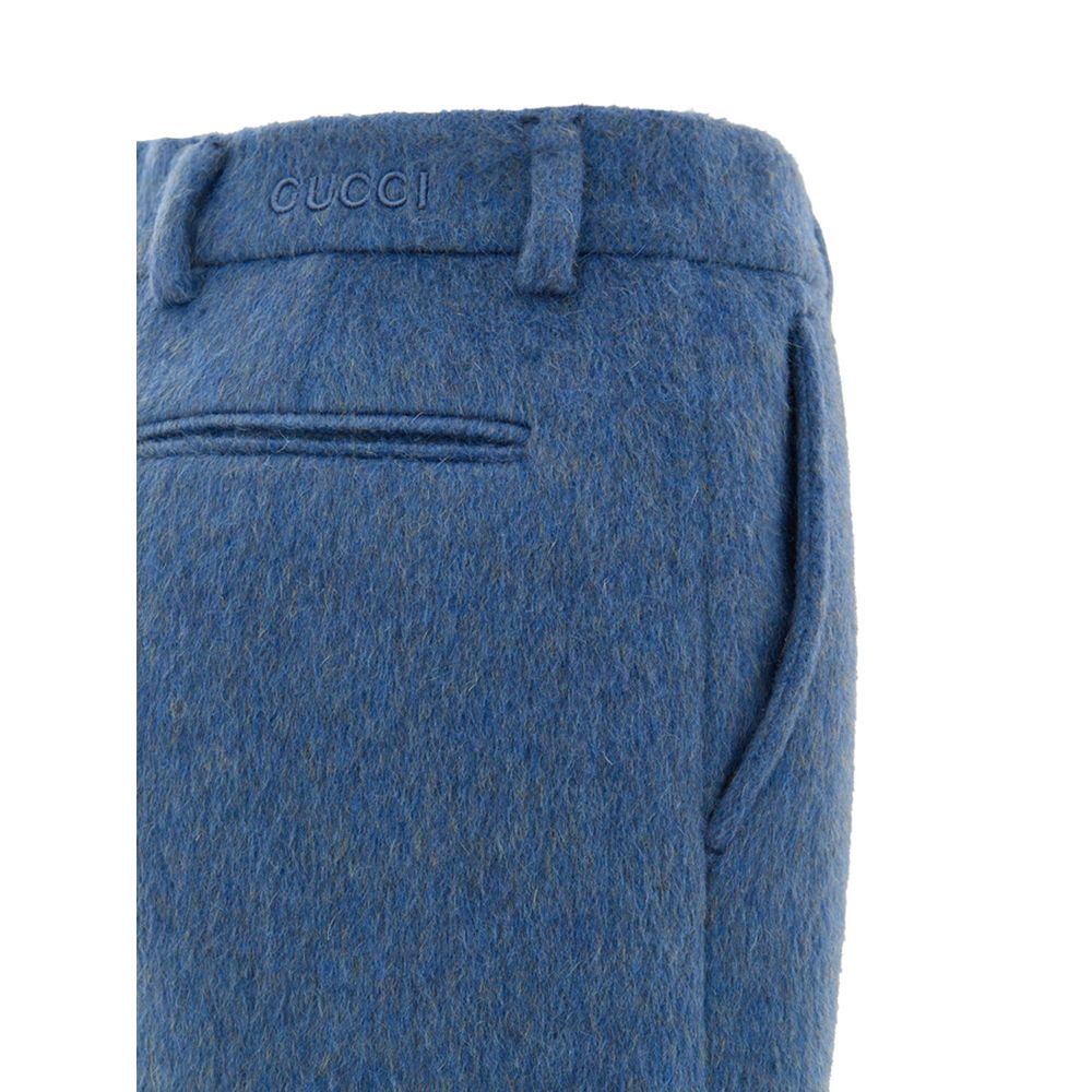 Blue Wool Short - ventzia