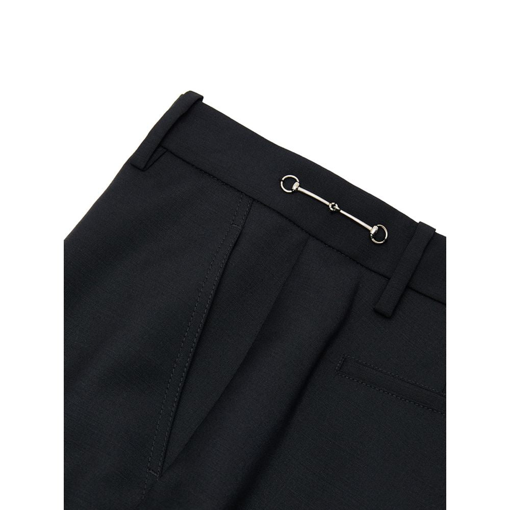 Black Wool Jeans Denim - ventzia