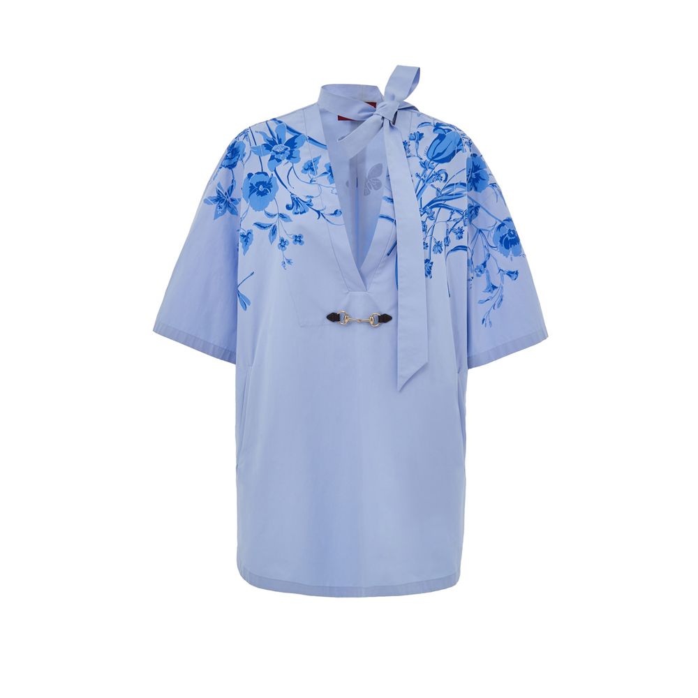 Blue Cotton Shirt - ventzia