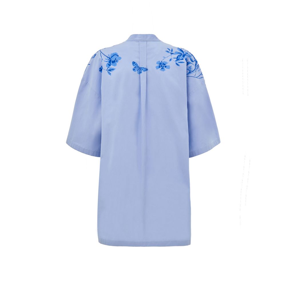 Blue Cotton Shirt - ventzia