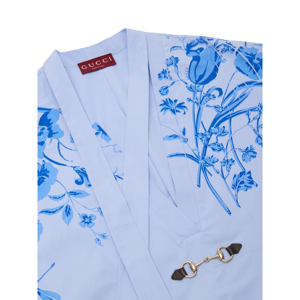 Blue Cotton Shirt - ventzia