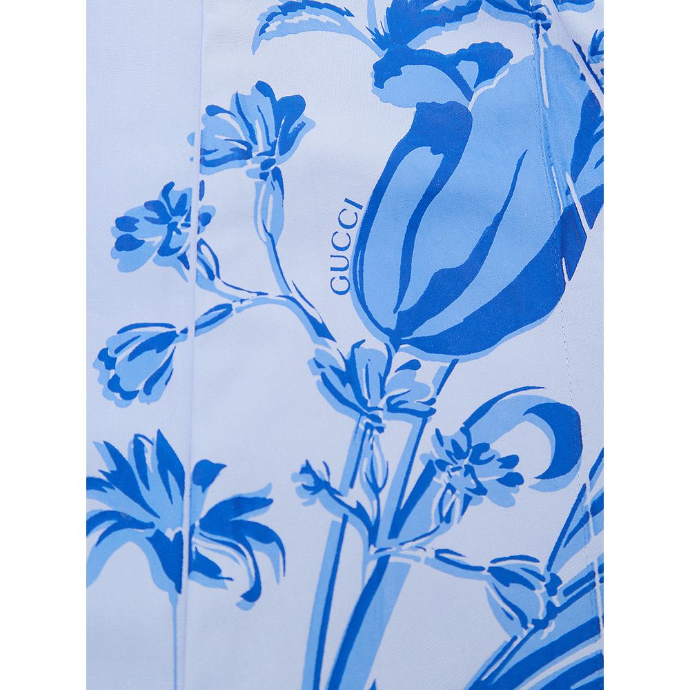 Blue Cotton Shirt - ventzia