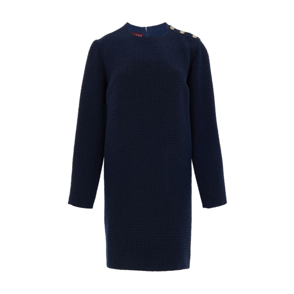 Navy Blue Wool Short - ventzia