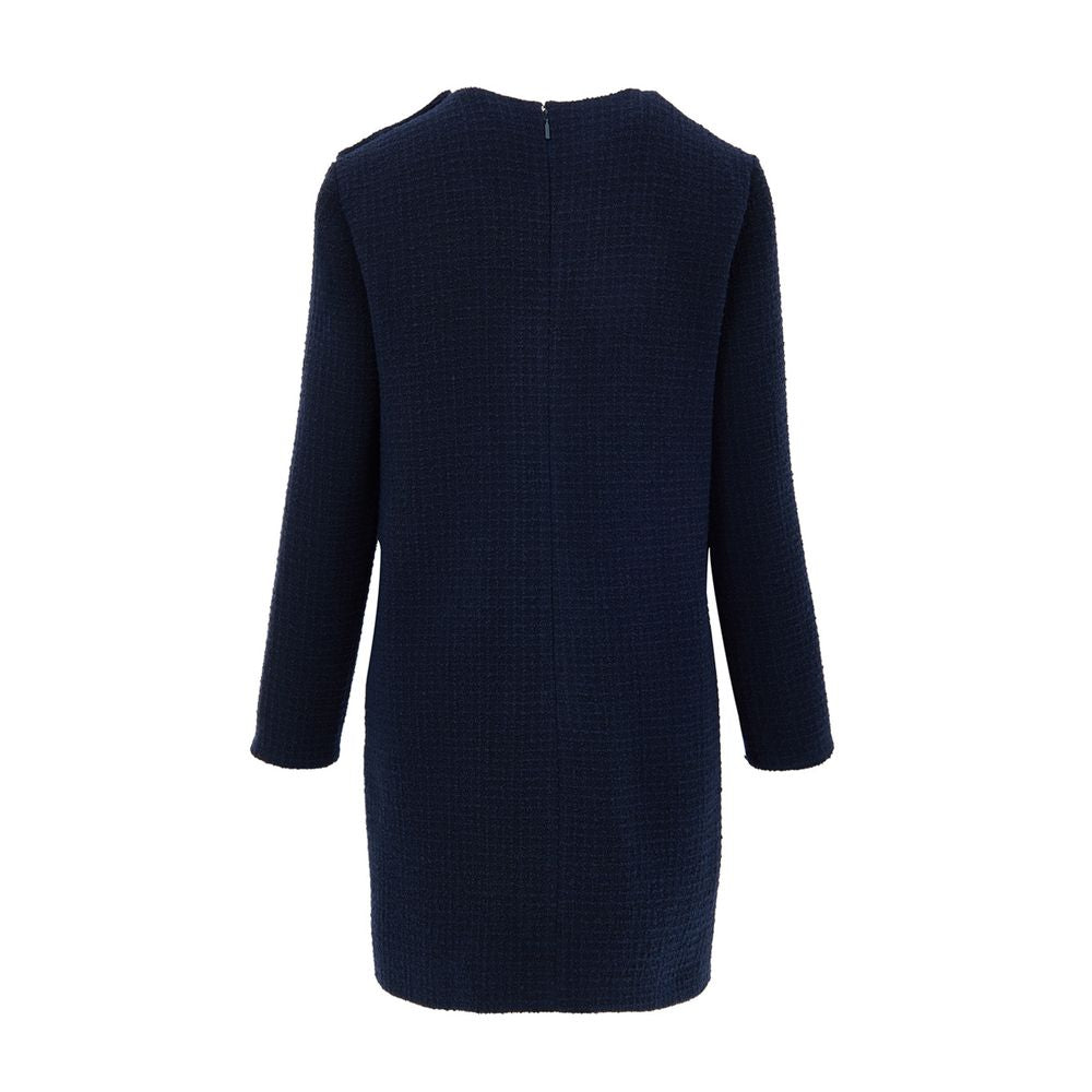 Navy Blue Wool Short - ventzia