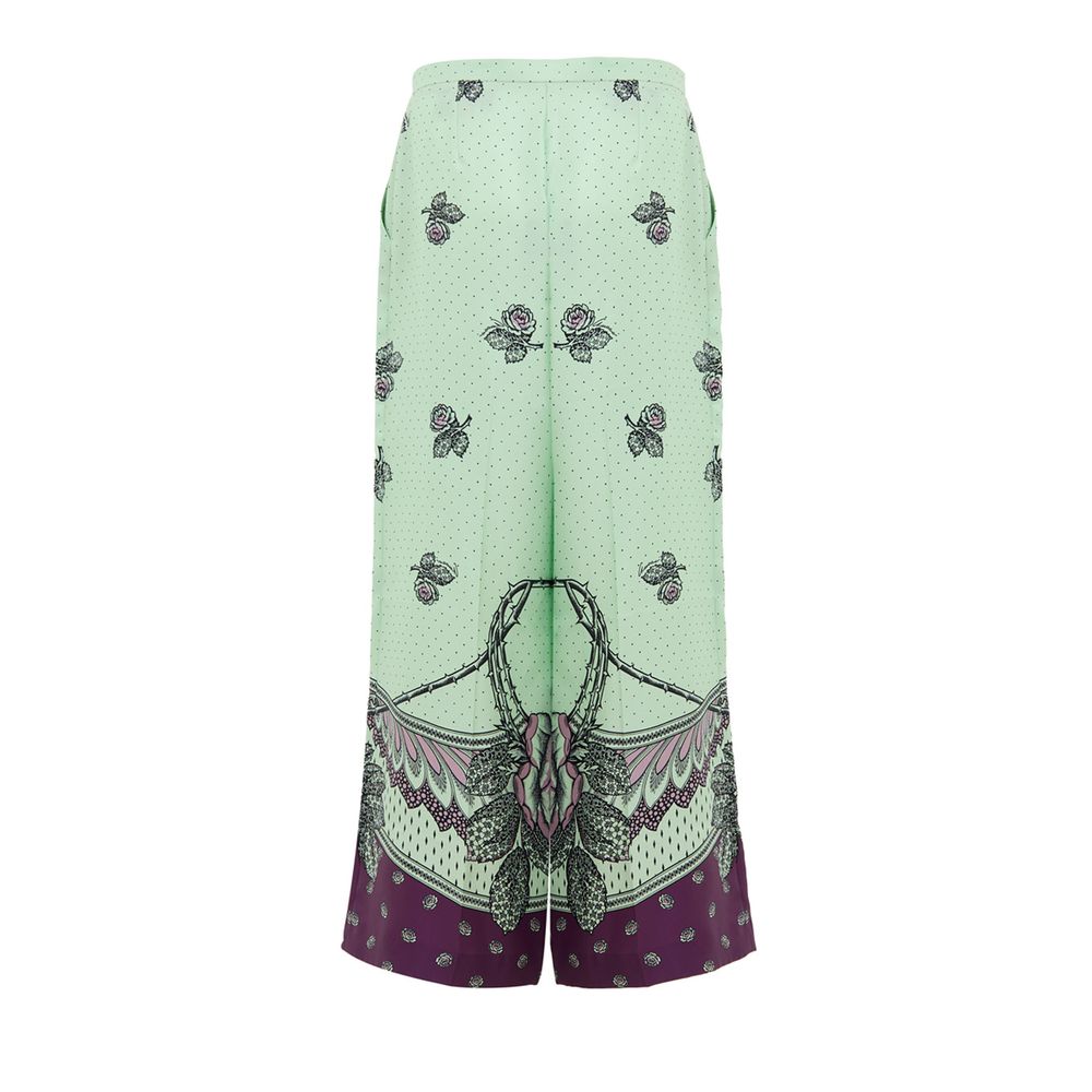 Green Silk Pant - ventzia