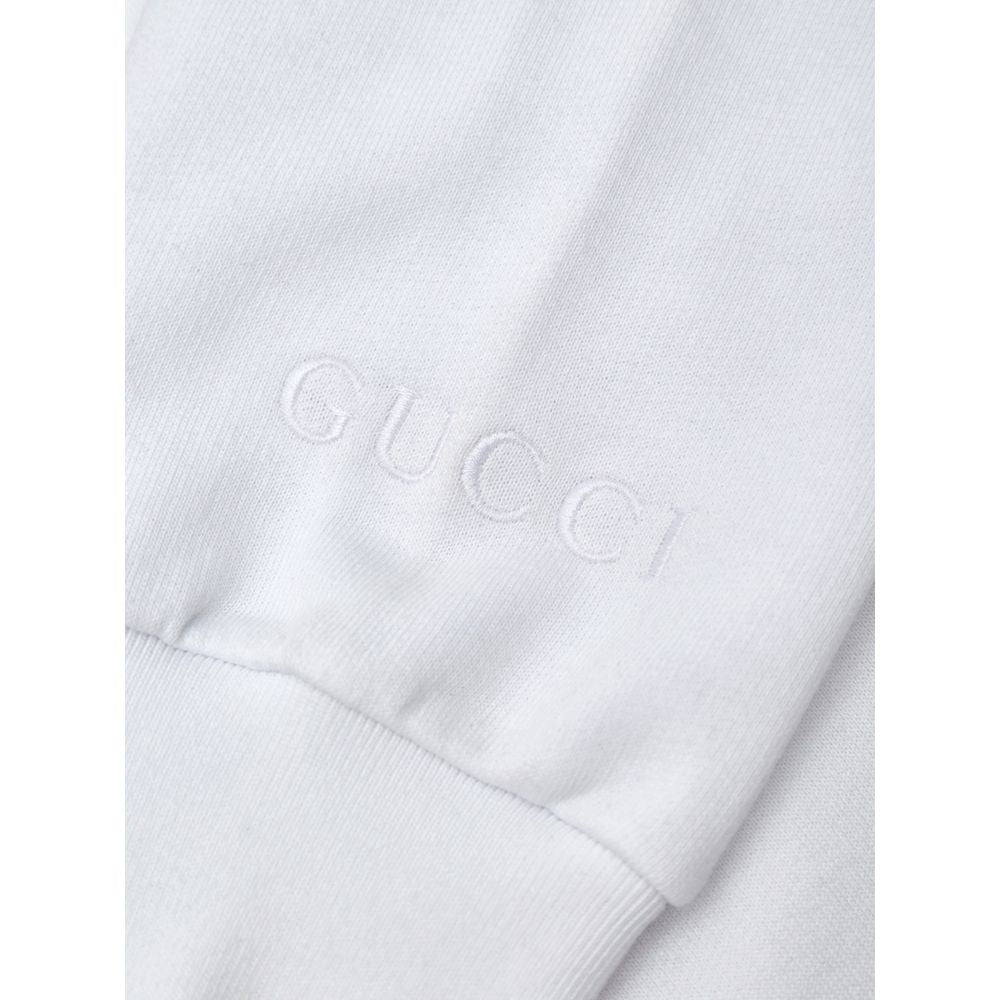 White Cotton Sweatshirt - ventzia