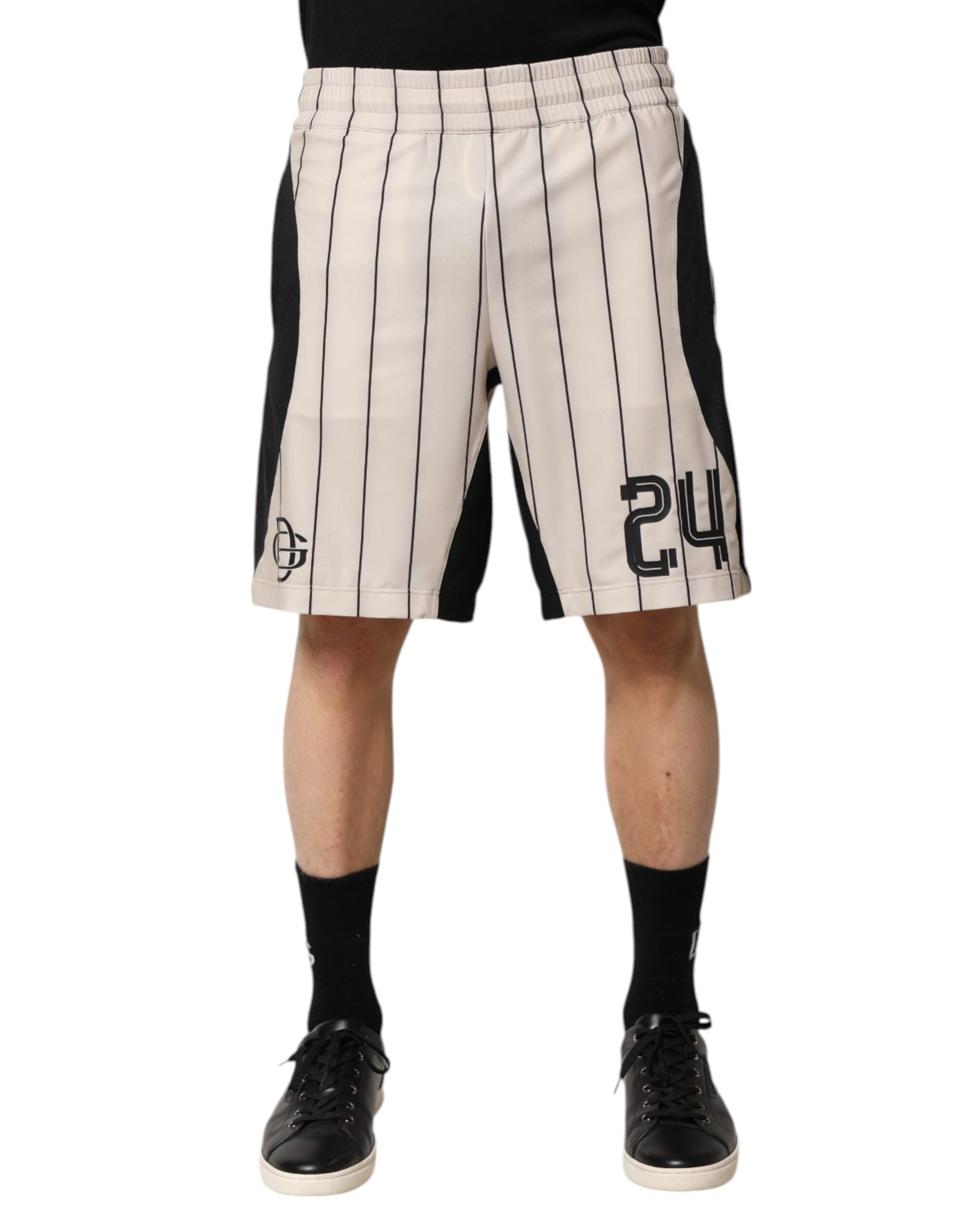 Off White Polyester DG Logo Sweatshorts Shorts - ventzia