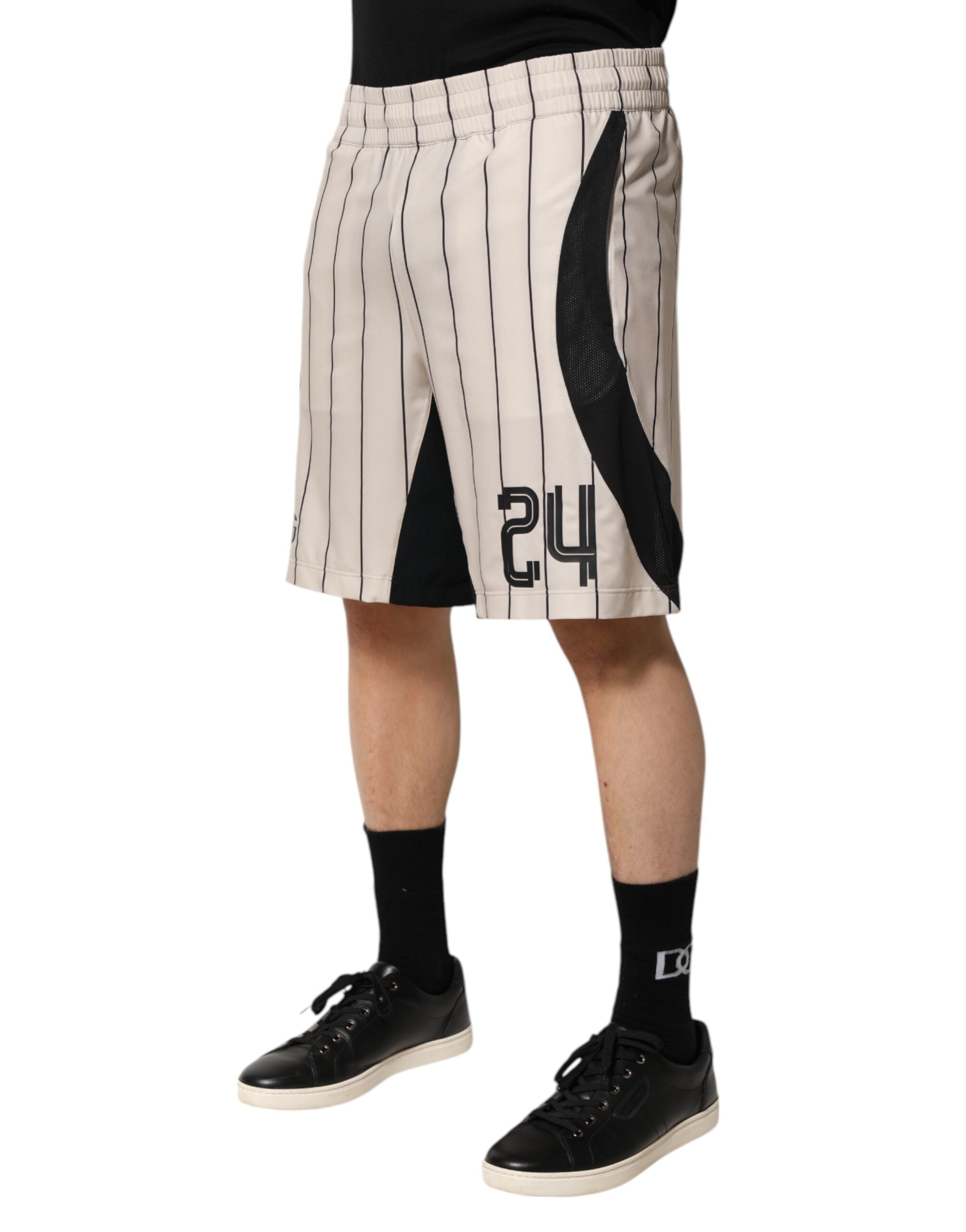 Off White Polyester DG Logo Sweatshorts Shorts - ventzia