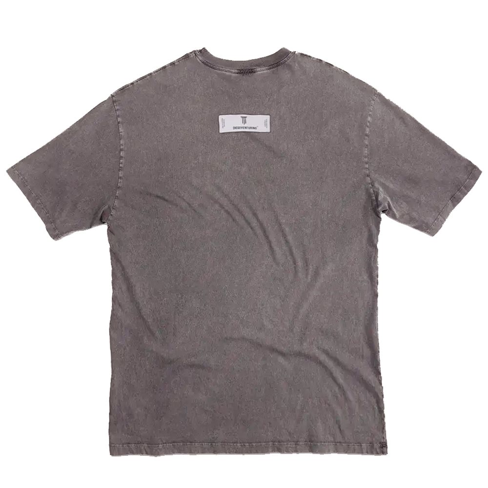 Gray Cotton T-Shirt - ventzia