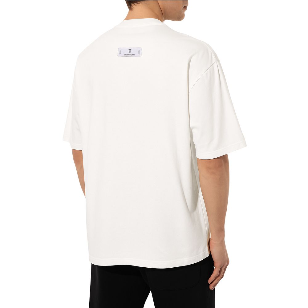 White Cotton T-Shirt - ventzia