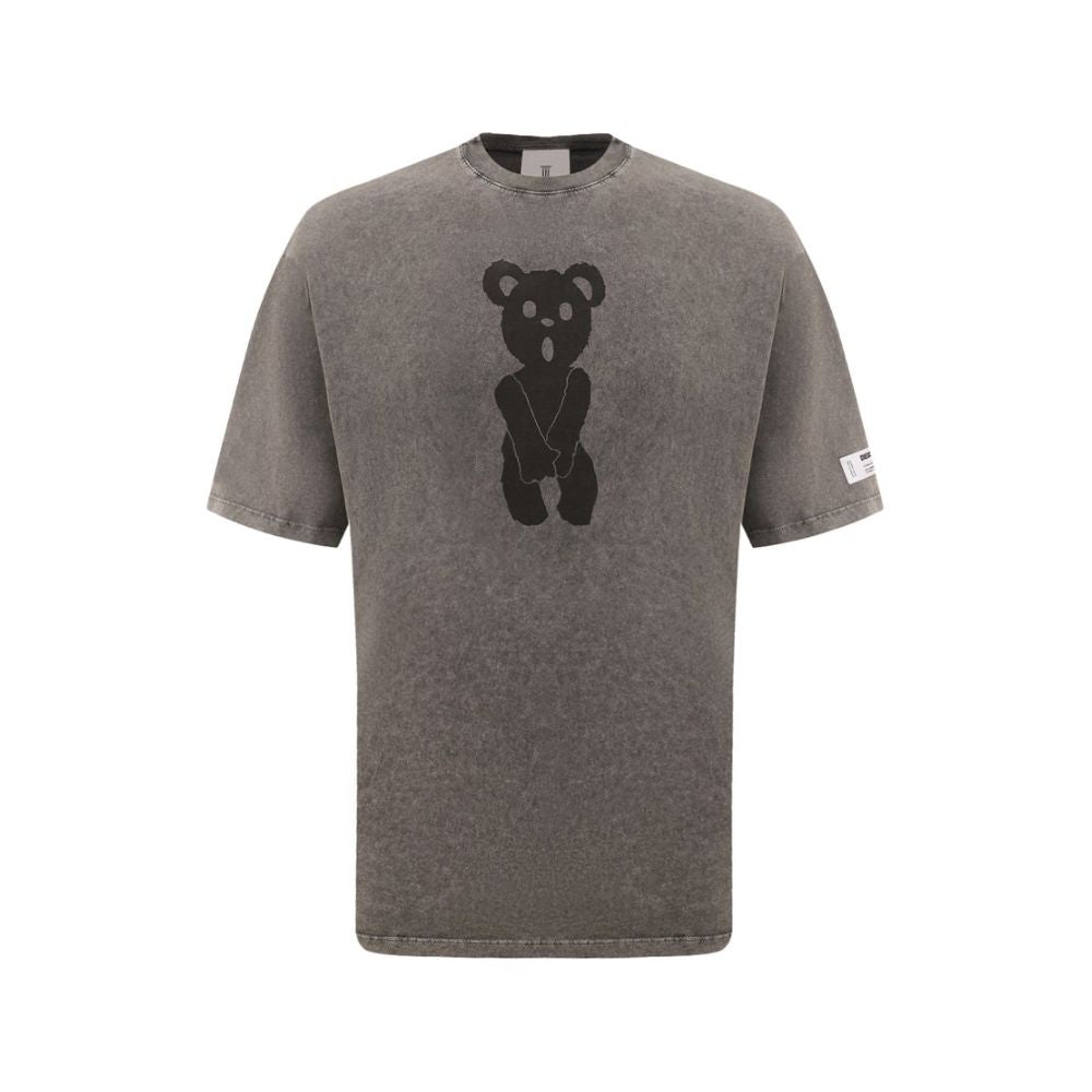 Gray Cotton T-Shirt - ventzia