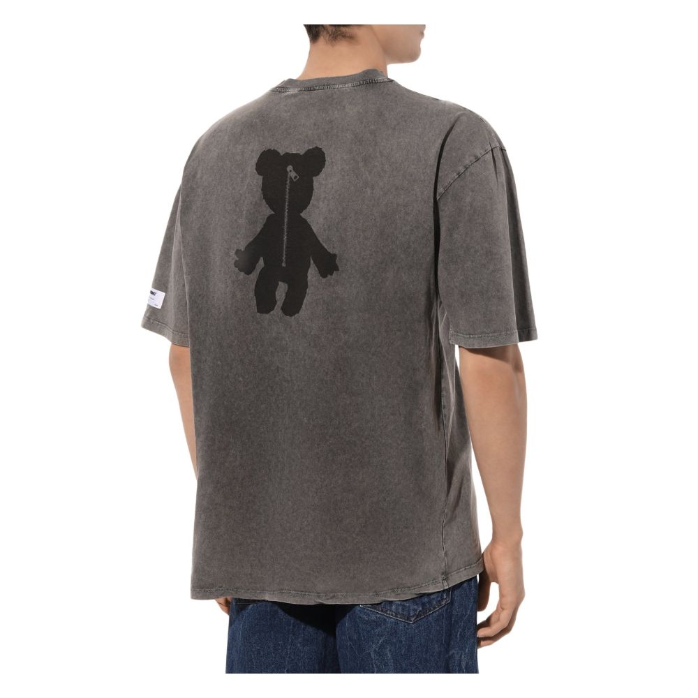 Gray Cotton T-Shirt - ventzia