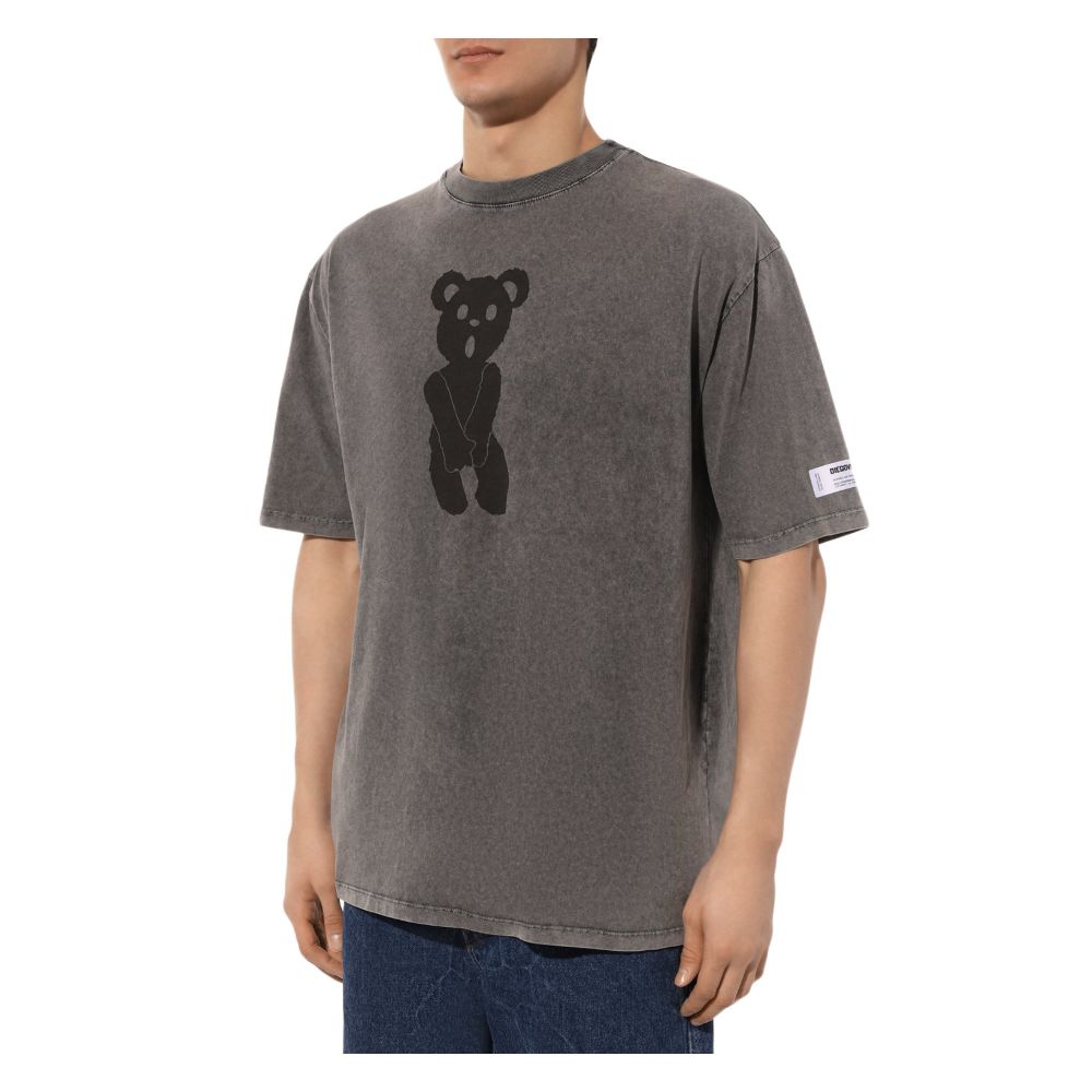 Gray Cotton T-Shirt - ventzia