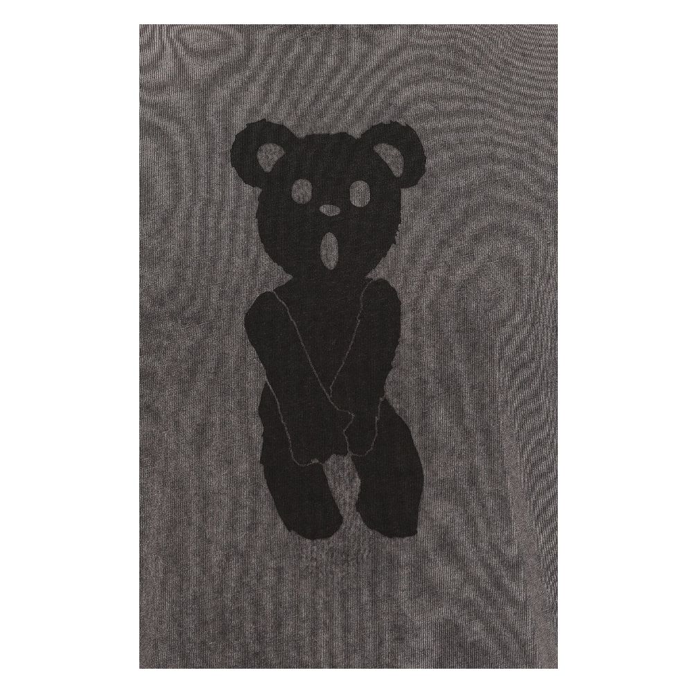 Gray Cotton T-Shirt - ventzia