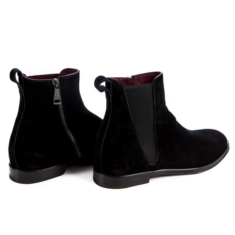 Black Calfskin Boot - ventzia