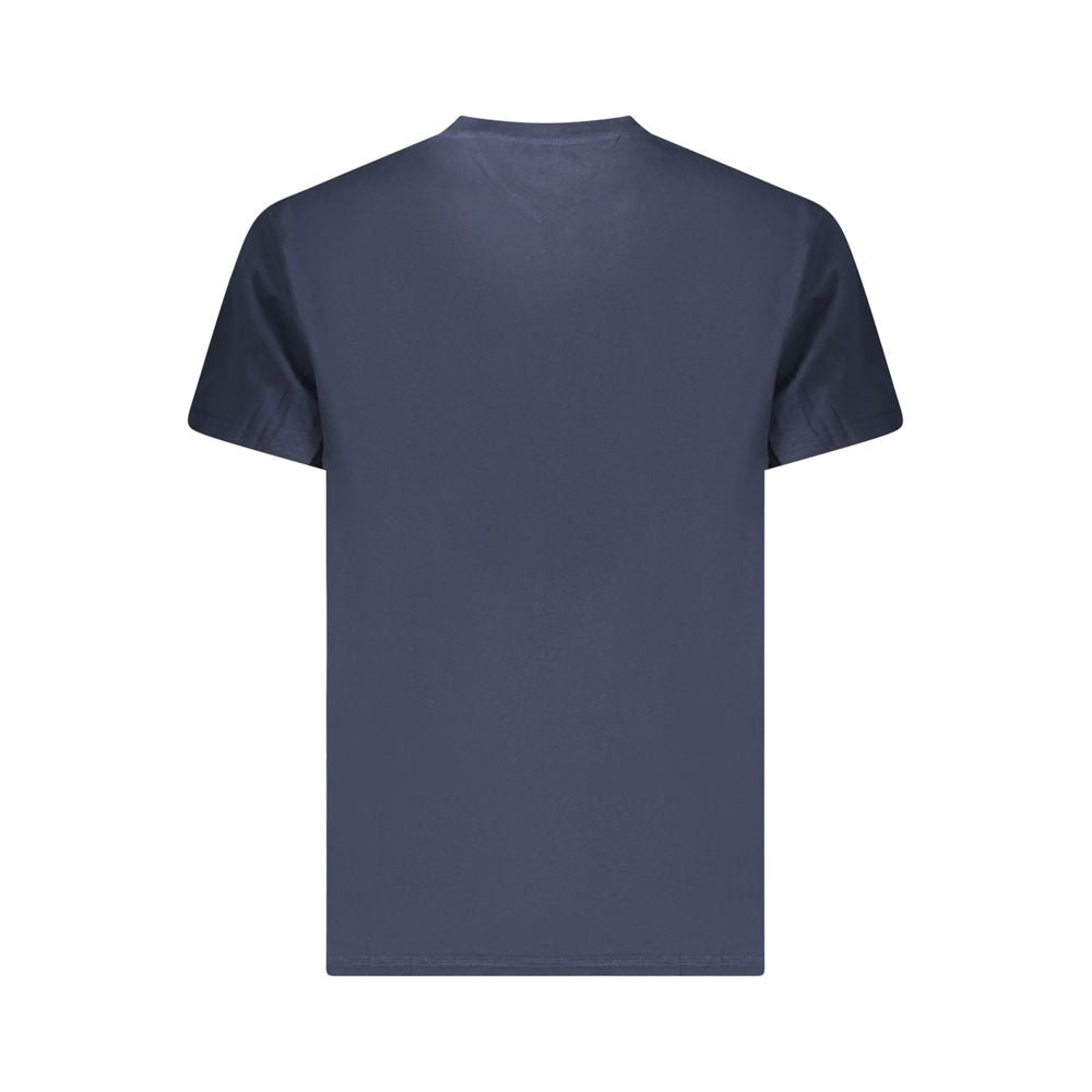 Blue Cotton Men's T-Shirt - ventzia