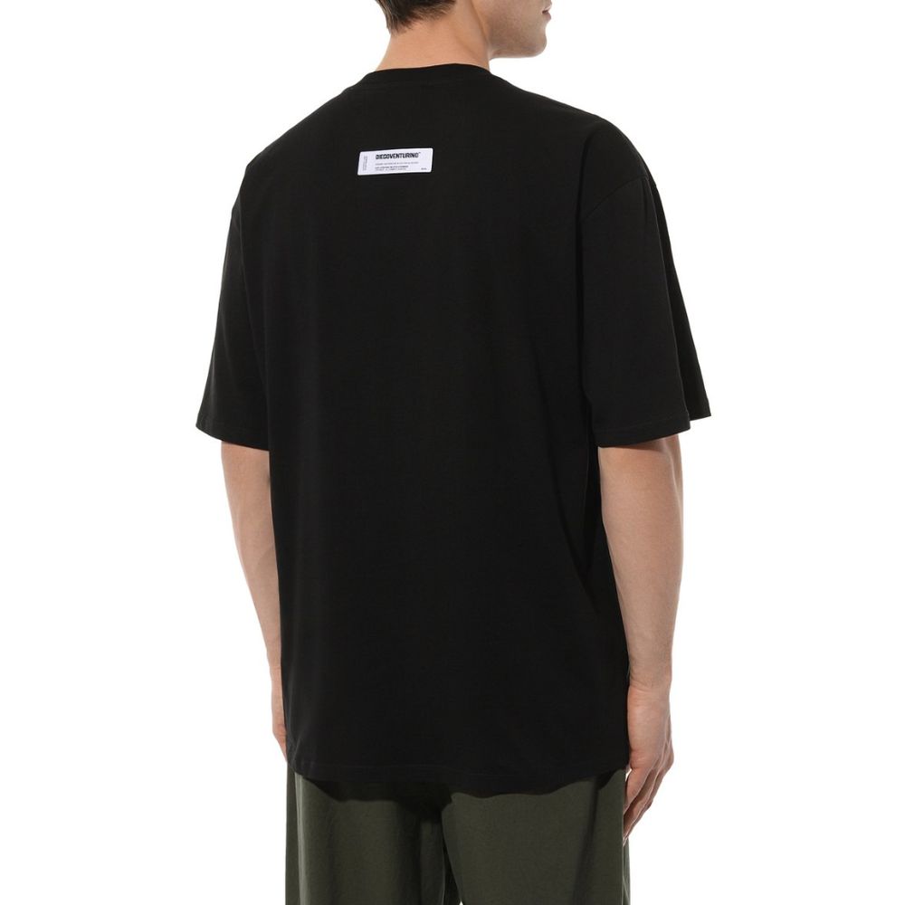 Black Cotton T-Shirt - ventzia