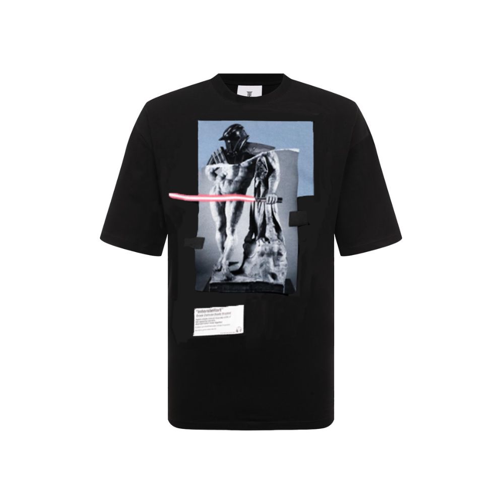 Black Cotton T-Shirt - ventzia