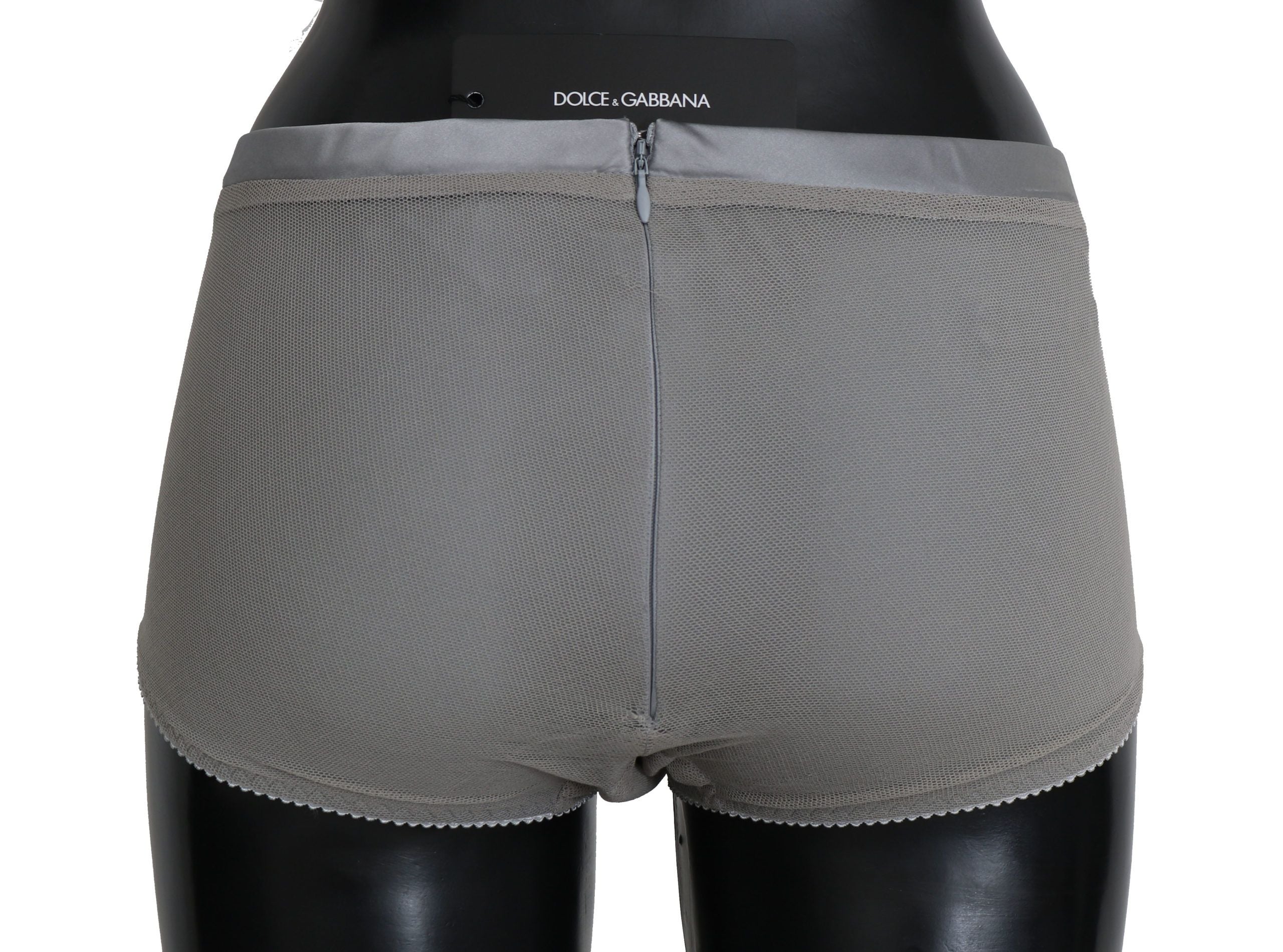 Shimmering Silver Stretch Cotton Underwear - ventzia