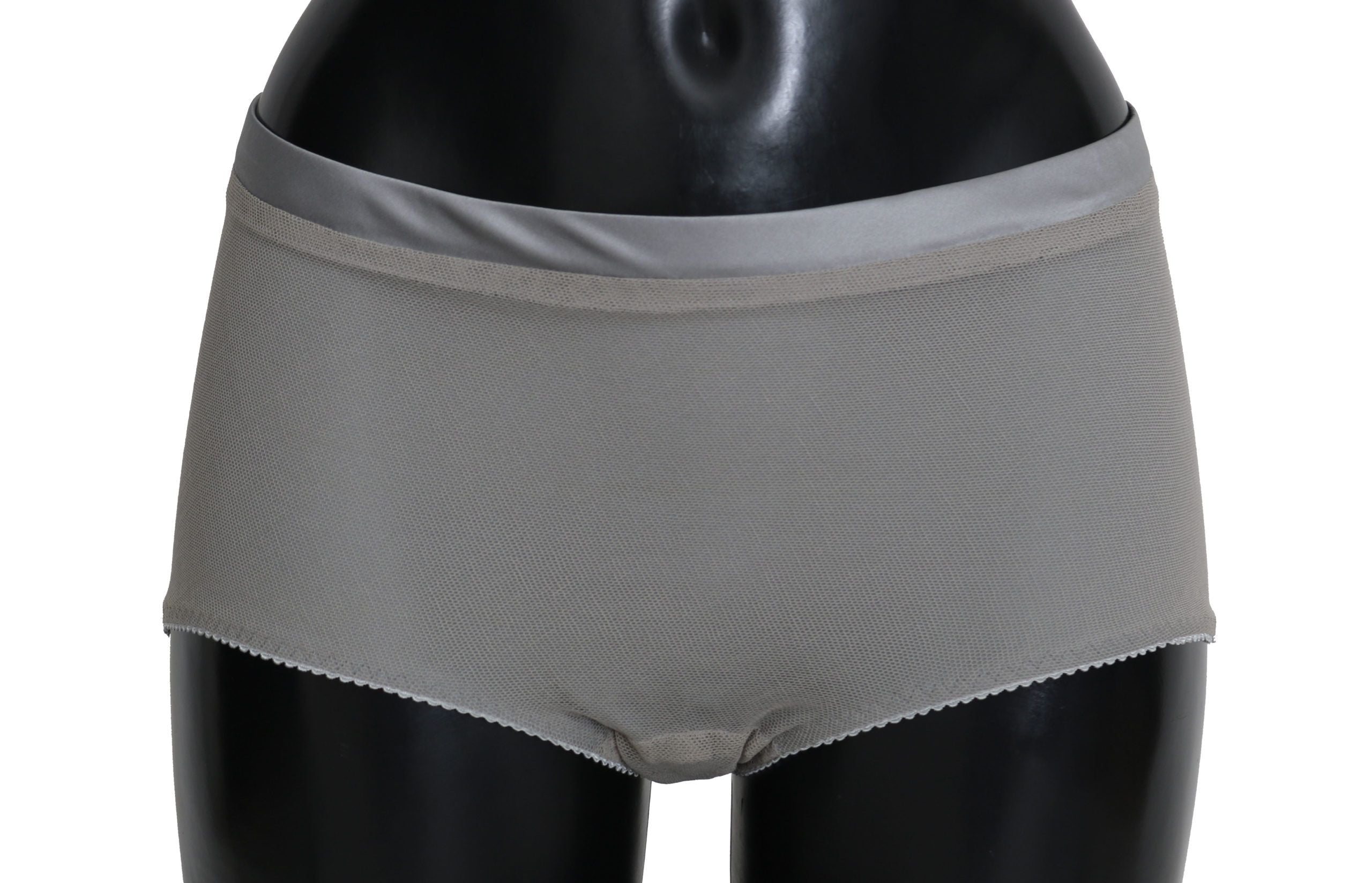 Shimmering Silver Stretch Cotton Underwear - ventzia