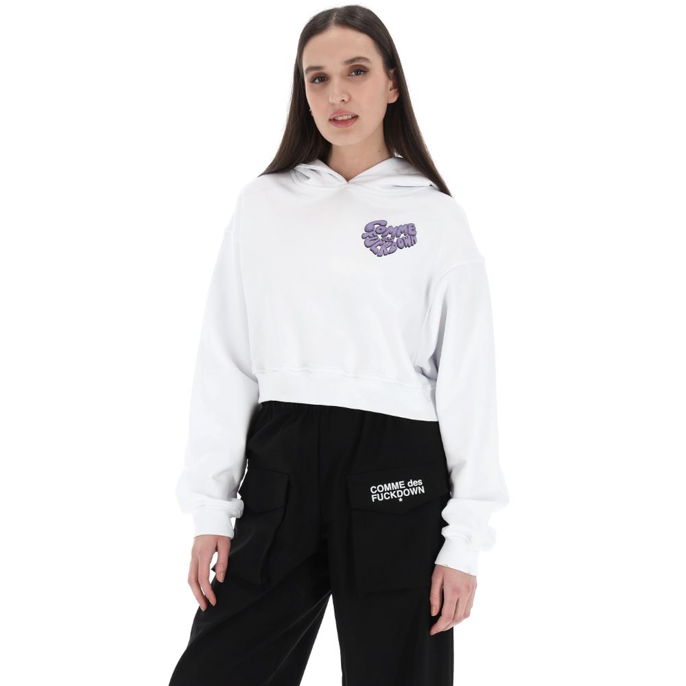 White Cotton Sweater - ventzia