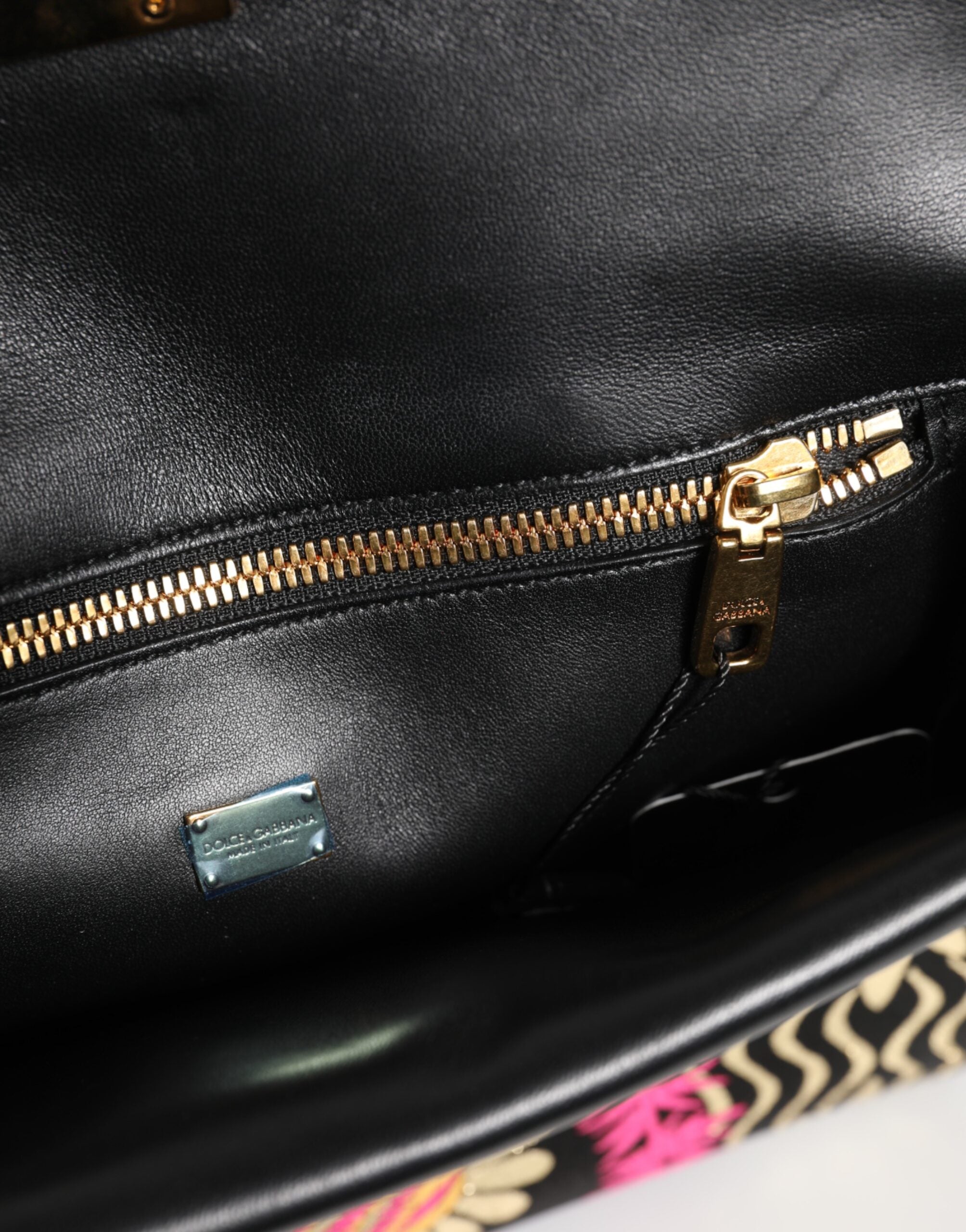 Multicolor Jacquard Floral Document Briefcase Bag - ventzia