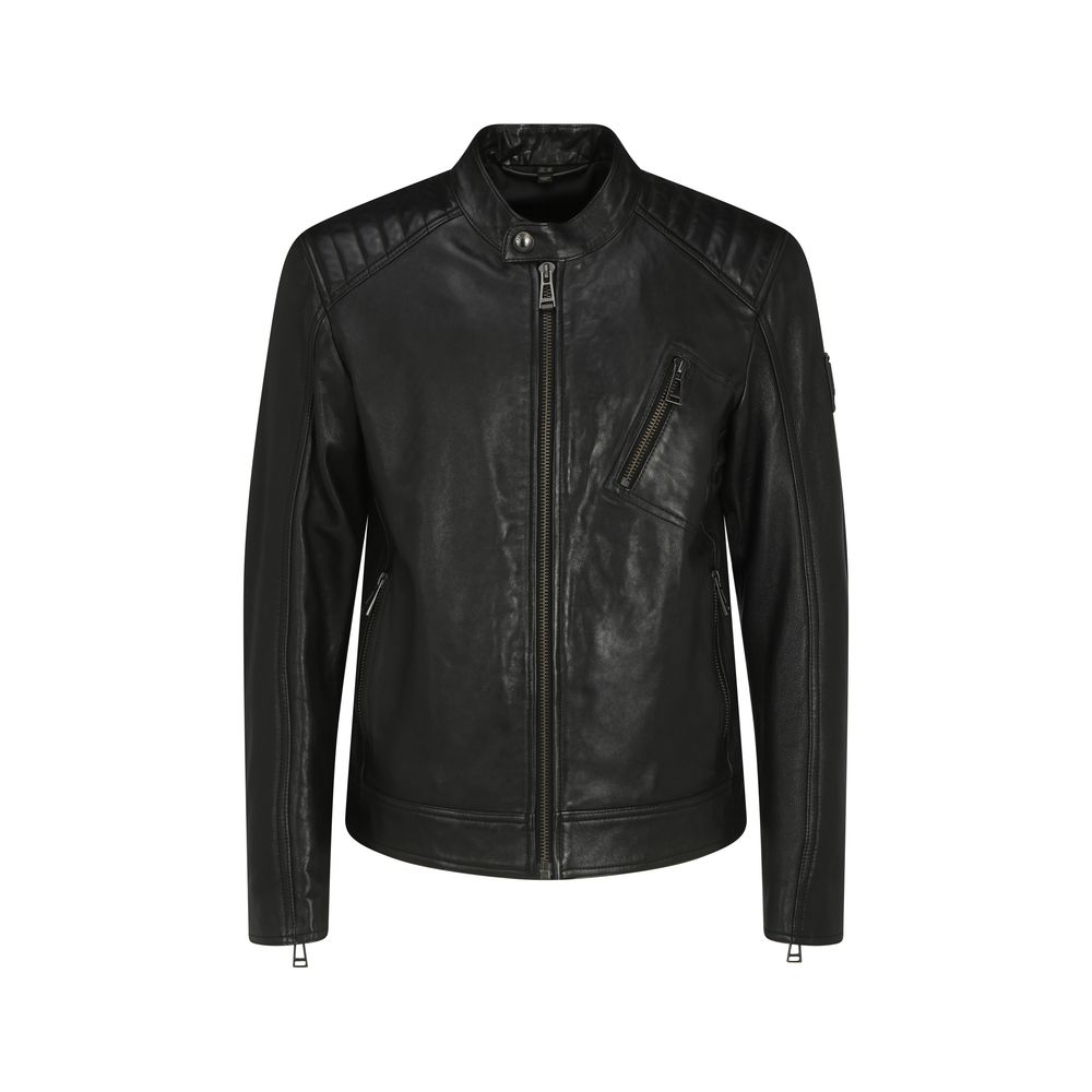 Lambskin V Racer Jacket - ventzia