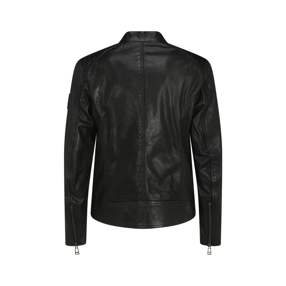 Lambskin V Racer Jacket - ventzia