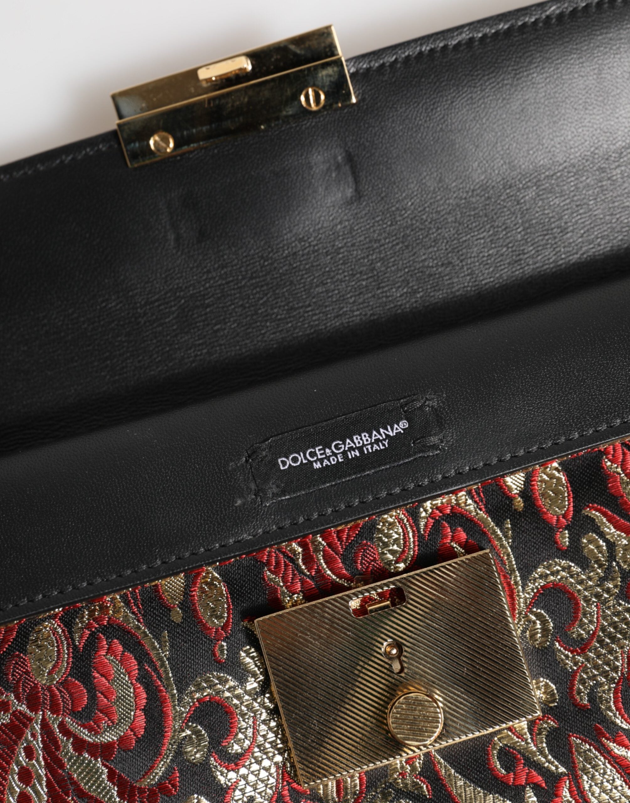 Multicolor Jacquard Floral Document Briefcase Bag - ventzia