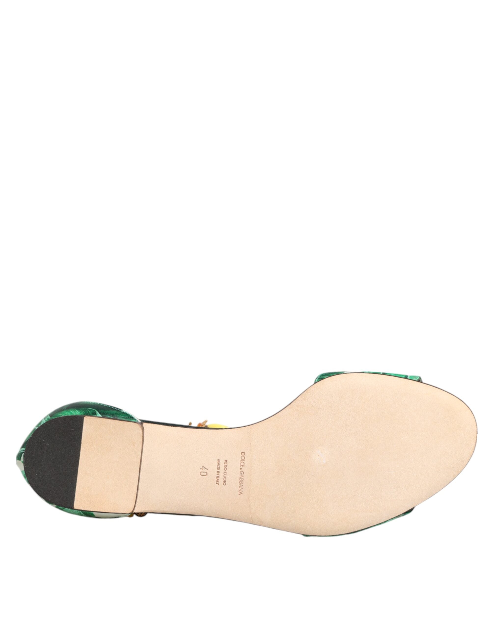 Green Mink Fur Satin Banana Leaf Sandals Shoes - ventzia