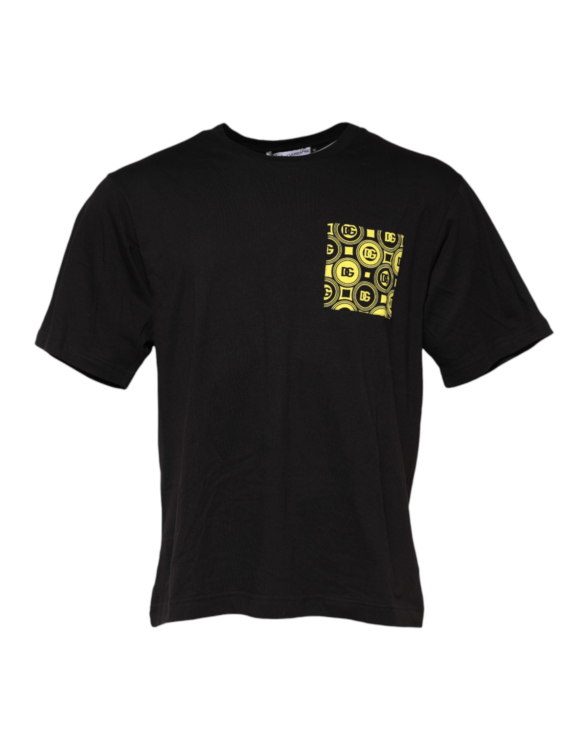 Black Minimalist Cotton Crew Neck T-shirt - ventzia