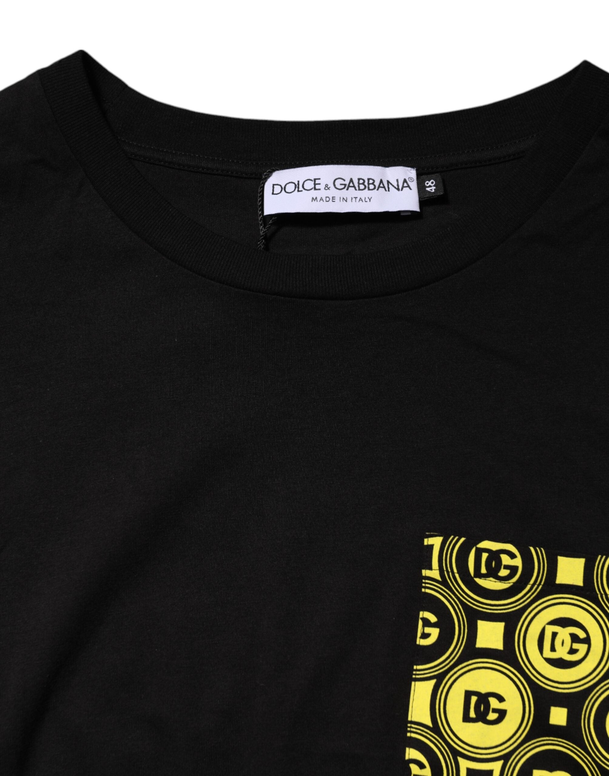 Black Minimalist Cotton Crew Neck T-shirt - ventzia