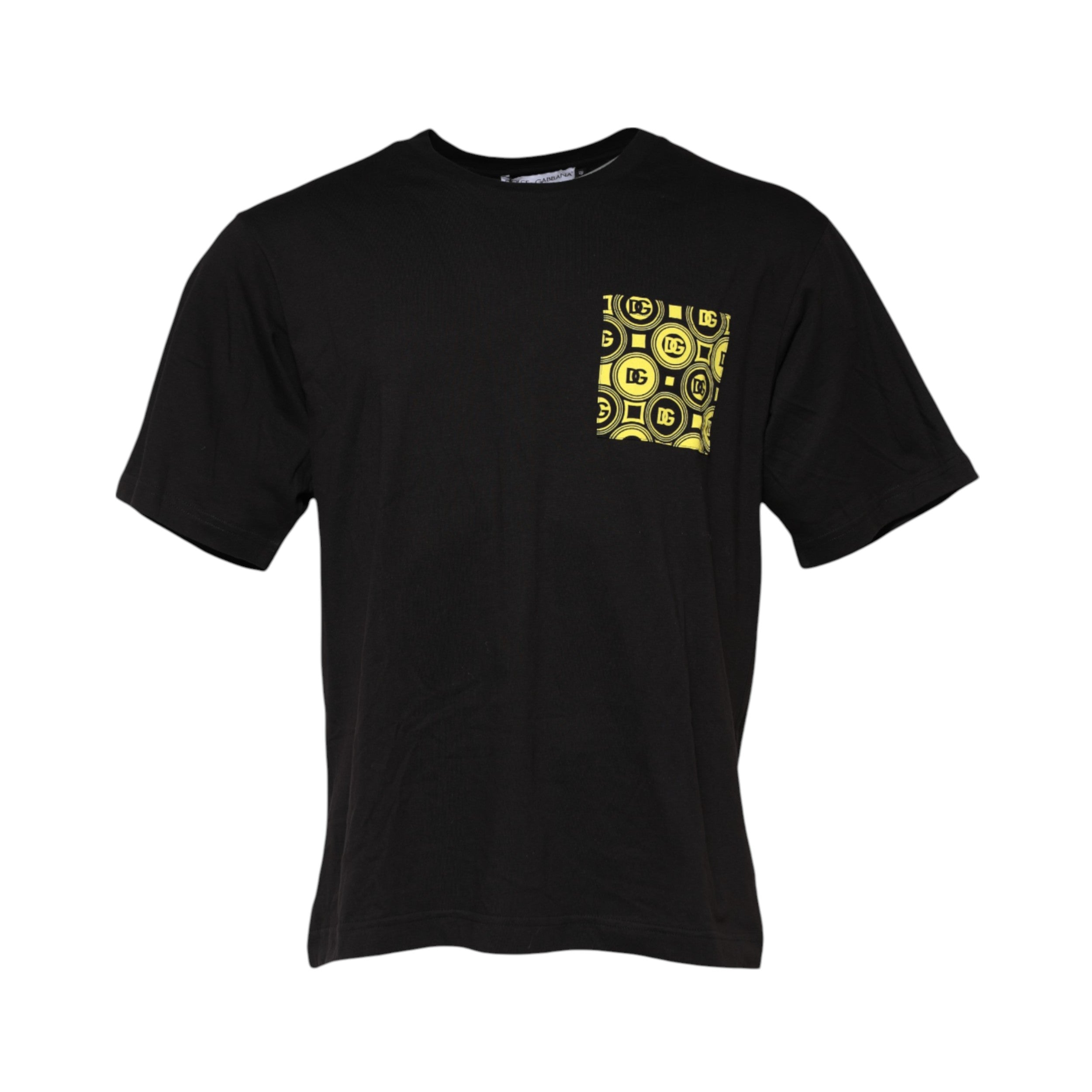 Black Minimalist Cotton Crew Neck T-shirt - ventzia